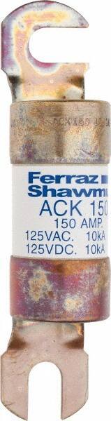 Ferraz Shawmut - 150 Amp Time Delay Round Forklift & Truck Fuse - 125VAC, 125VDC, 4.72" Long x 1" Wide, Bussman ACK150, Ferraz Shawmut ACK150 - Apex Tool & Supply