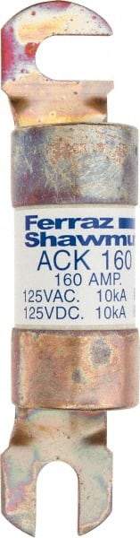 Ferraz Shawmut - 160 Amp Time Delay Round Forklift & Truck Fuse - 125VAC, 125VDC, 4.72" Long x 1" Wide, Bussman ACK160, Ferraz Shawmut ACK160 - Apex Tool & Supply