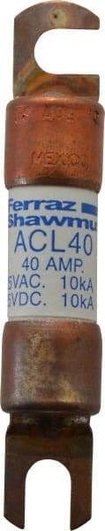 Ferraz Shawmut - 40 Amp General Purpose Round Forklift & Truck Fuse - 125VAC, 125VDC, 3.07" Long x 0.5" Wide, Bussman ACL40, Ferraz Shawmut ACL40 - Apex Tool & Supply