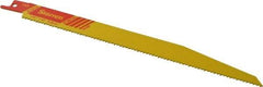 Starrett - 9" Long x 3/4" Thick, Bi-Metal Reciprocating Saw Blade - Tapered Profile, 10 TPI, Toothed Edge, Universal Shank - Apex Tool & Supply