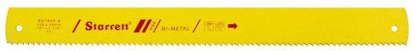 Starrett - 18" Long, 6 Teeth per Inch, Bi-Metal Power Hacksaw Blade - Toothed Edge, 1-7/8" Wide x 0.088" Thick - Apex Tool & Supply