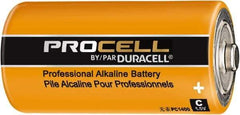 Duracell - Size C, Alkaline, 12 Pack, Standard Battery - 1.5 Volts, Flat Terminal, LR14, ANSI, IEC Regulated - Apex Tool & Supply