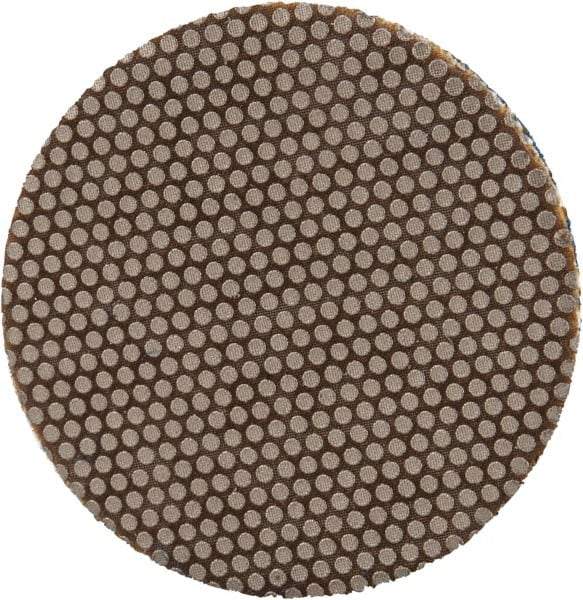 3M - 1" Diam, 1,800 Grit, Diamond Hook & Loop Disc - Ultra Fine Grade, Coated, Cloth Backing, Series 6002J - Apex Tool & Supply