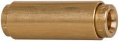 Norgren - 1/4" Outside Diam, Brass Push-to-Connect Tube Union - 150 Max psi, Tube to Tube Connection, Buna O-Ring - Apex Tool & Supply