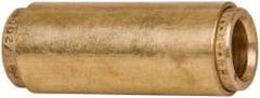 Norgren - 1/2" Outside Diam, Brass Push-to-Connect Tube Union - 150 Max psi, Tube to Tube Connection, Buna O-Ring - Apex Tool & Supply