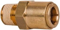 Norgren - 5/8" Outside Diam, 1/2 NPT, Brass Push-to-Connect Tube Male Connector - 150 Max psi, Tube to Male NPT Connection, Buna O-Ring - Apex Tool & Supply
