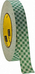 3M - 1" x 36 Yd Rubber Adhesive Double Sided Tape - 9 mil Thick, Natural (Color), Paper Liner, Continuous Roll, Series 401M - Apex Tool & Supply