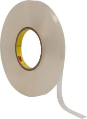 3M - 1/2" x 27 Yd Acrylic Adhesive Double Sided Tape - 1/32" Thick, Clear, Acrylic Foam Liner, Continuous Roll, Series 4658F - Apex Tool & Supply