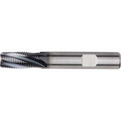 Kennametal - 12mm Diam, Fine Pitch, 16mm LOC, 4 Flute Solid Carbide 45° Corner Chamfer Roughing End Mill - AlTiN Finish, 73mm OAL, 12mm Shank Diam, Single End, Centercutting, 20° Helix - Apex Tool & Supply