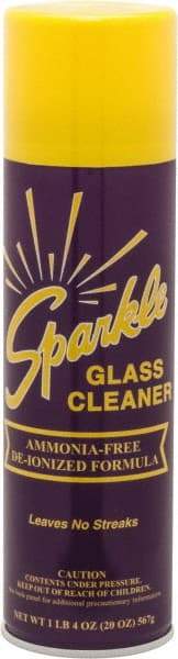 Made in USA - 20 oz Aerosol Unscented Glass Cleaner - Use on Glass Surfaces, Plexiglass - Apex Tool & Supply