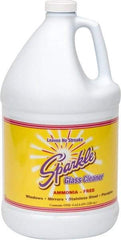 Made in USA - 1 Gal Bottle Unscented Glass Cleaner - Use on Glass Surfaces, Plexiglass - Apex Tool & Supply