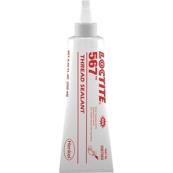 Loctite - 250 mL Tube Off White Pipe Sealant - Instant Adhesive, 400°F Max Working Temp, For Stainless Steel & Aluminum Housings - Apex Tool & Supply