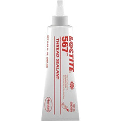 Loctite - 250 mL Tube Off White Pipe Sealant - Instant Adhesive, 400°F Max Working Temp, For Stainless Steel & Aluminum Housings - Apex Tool & Supply