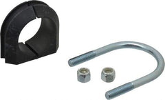 ZSI - 1-1/2" Pipe, Steel U Bolt Clamp with Cushion - Electro Galvanized, 3/4" Panel Thickness - Apex Tool & Supply