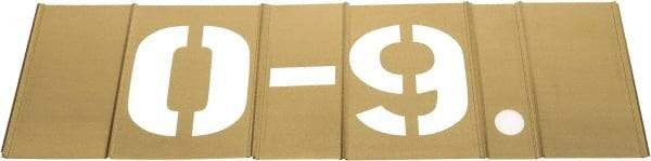 C.H. Hanson - 14 Piece, 5 Inch Character Size, Brass Stencil - Contains Figure Set - Apex Tool & Supply