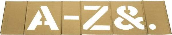 C.H. Hanson - 33 Piece, 5 Inch Character Size, Brass Stencil - Contains Letter Set - Apex Tool & Supply