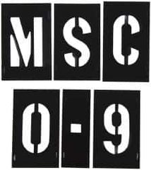 C.H. Hanson - 2 Inch Characters, PVC Plastic Stencil Set - 138 Pieces - Apex Tool & Supply