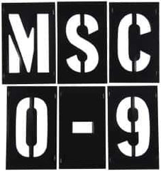 C.H. Hanson - 3 Inch Characters, PVC Plastic Stencil Set - 138 Pieces - Apex Tool & Supply