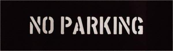 C.H. Hanson - 2 Inch Characters, No Parking, Plastic Stencil - 6 x 17 Inch Overall Size - Apex Tool & Supply