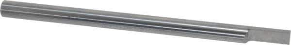 Accupro - 1/4 Inch Diameter, 4 Inch Overall Length, 3/8 Inch Split Length, Solid Carbide, Squared Split End Carbide Blank - Single End - Apex Tool & Supply
