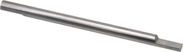 Accupro - 1/4 Inch Diameter, 4 Inch Overall Length, 3/8 Inch Split Length, Solid Carbide, Squared Split End Carbide Blank - Double End - Apex Tool & Supply