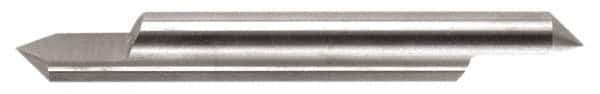 Accupro - 3/8 Inch Diameter, 2-1/2 Inch Overall Length, 1/2 Inch Split Length, Solid Carbide, Conical Point Split End Carbide Blank - Single End, 90° Point - Apex Tool & Supply