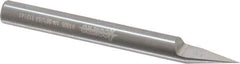 Accupro - 1/4 Inch Diameter, 2-1/2 Inch Overall Length, 3/8 Inch Split Length, Solid Carbide, Conical Point Split End Carbide Blank - Single End, 30° Point - Apex Tool & Supply