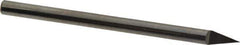 Accupro - 1/4 Inch Diameter, 4 Inch Overall Length, 3/8 Inch Split Length, Solid Carbide, Conical Point Split End Carbide Blank - Single End, 30° Point - Apex Tool & Supply