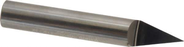 Accupro - 3/8 Inch Diameter, 2-1/2 Inch Overall Length, 1/2 Inch Split Length, Solid Carbide, Conical Point Split End Carbide Blank - Single End, 30° Point - Apex Tool & Supply
