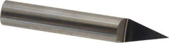 Accupro - 3/8 Inch Diameter, 2-1/2 Inch Overall Length, 1/2 Inch Split Length, Solid Carbide, Conical Point Split End Carbide Blank - Single End, 30° Point - Apex Tool & Supply