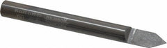 Accupro - 1/4 Inch Diameter, 2-1/2 Inch Overall Length, 3/8 Inch Split Length, Solid Carbide, Conical Point Split End Carbide Blank - Single End, 60° Point - Apex Tool & Supply