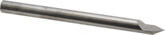 Accupro - 5/16 Inch Diameter, 4 Inch Overall Length, 1/2 Inch Split Length, Solid Carbide, Conical Point Split End Carbide Blank - Single End, 60° Point - Apex Tool & Supply