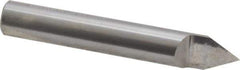 Accupro - 3/8 Inch Diameter, 2-1/2 Inch Overall Length, 1/2 Inch Split Length, Solid Carbide, Conical Point Split End Carbide Blank - Single End, 60° Point - Apex Tool & Supply
