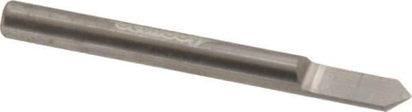 Accupro - 3/16 Inch Diameter, 2 Inch Overall Length, 3/8 Inch Split Length, Solid Carbide, Conical Point Split End Carbide Blank - Single End, 90° Point - Apex Tool & Supply
