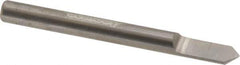 Accupro - 3/16 Inch Diameter, 2 Inch Overall Length, 3/8 Inch Split Length, Solid Carbide, Conical Point Split End Carbide Blank - Single End, 90° Point - Apex Tool & Supply
