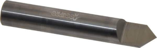 Accupro - 1/2 Inch Diameter, 3 Inch Overall Length, 5/8 Inch Split Length, Solid Carbide, Conical Point Split End Carbide Blank - Single End, 90° Point - Apex Tool & Supply