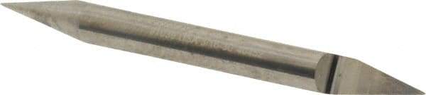Accupro - 3/16 Inch Diameter, 2 Inch Overall Length, 3/8 Inch Split Length, Solid Carbide, Conical Point Split End Carbide Blank - Single End, 30° Point - Apex Tool & Supply