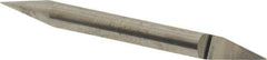Accupro - 3/16 Inch Diameter, 2 Inch Overall Length, 3/8 Inch Split Length, Solid Carbide, Conical Point Split End Carbide Blank - Single End, 30° Point - Apex Tool & Supply