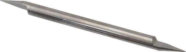 Accupro - 3/16 Inch Diameter, 3 Inch Overall Length, 3/8 Inch Split Length, Solid Carbide, Conical Point Split End Carbide Blank - Single End, 30° Point - Apex Tool & Supply