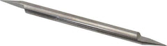 Accupro - 3/16 Inch Diameter, 3 Inch Overall Length, 3/8 Inch Split Length, Solid Carbide, Conical Point Split End Carbide Blank - Single End, 30° Point - Apex Tool & Supply