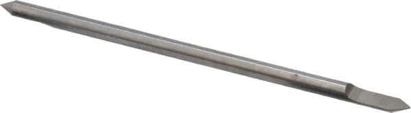 Accupro - 1/8 Inch Diameter, 3 Inch Overall Length, 3/8 Inch Split Length, Solid Carbide, Conical Point Split End Carbide Blank - Single End, 60° Point - Apex Tool & Supply