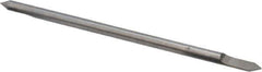 Accupro - 1/8 Inch Diameter, 3 Inch Overall Length, 3/8 Inch Split Length, Solid Carbide, Conical Point Split End Carbide Blank - Single End, 60° Point - Apex Tool & Supply