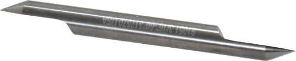 Accupro - 3/16 Inch Diameter, 2 Inch Overall Length, 3/8 Inch Split Length, Solid Carbide, Conical Point Split End Carbide Blank - Single End, 60° Point - Apex Tool & Supply