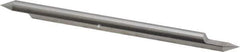 Accupro - 1/4 Inch Diameter, 4 Inch Overall Length, 3/8 Inch Split Length, Solid Carbide, Conical Point Split End Carbide Blank - Single End, 60° Point - Apex Tool & Supply