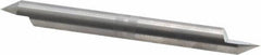 Accupro - 3/8 Inch Diameter, 4 Inch Overall Length, 1/2 Inch Split Length, Solid Carbide, Conical Point Split End Carbide Blank - Single End, 60° Point - Apex Tool & Supply