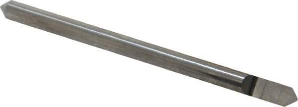 Accupro - 3/16 Inch Diameter, 3 Inch Overall Length, 3/8 Inch Split Length, Solid Carbide, Conical Point Split End Carbide Blank - Single End, 90° Point - Apex Tool & Supply
