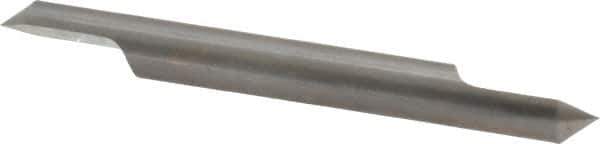 Accupro - 1/4 Inch Diameter, 2-1/2 Inch Overall Length, 3/8 Inch Split Length, Solid Carbide, Conical Point Split End Carbide Blank - Single End, 90° Point - Apex Tool & Supply