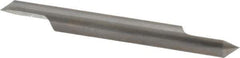 Accupro - 1/4 Inch Diameter, 2-1/2 Inch Overall Length, 3/8 Inch Split Length, Solid Carbide, Conical Point Split End Carbide Blank - Single End, 90° Point - Apex Tool & Supply
