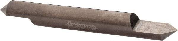 Accupro - 5/16 Inch Diameter, 2-1/2 Inch Overall Length, 1/2 Inch Split Length, Solid Carbide, Conical Point Split End Carbide Blank - Single End, 90° Point - Apex Tool & Supply