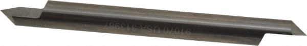Accupro - 3/8 Inch Diameter, 4 Inch Overall Length, 1/2 Inch Split Length, Solid Carbide, Conical Point Split End Carbide Blank - Single End, 90° Point - Apex Tool & Supply